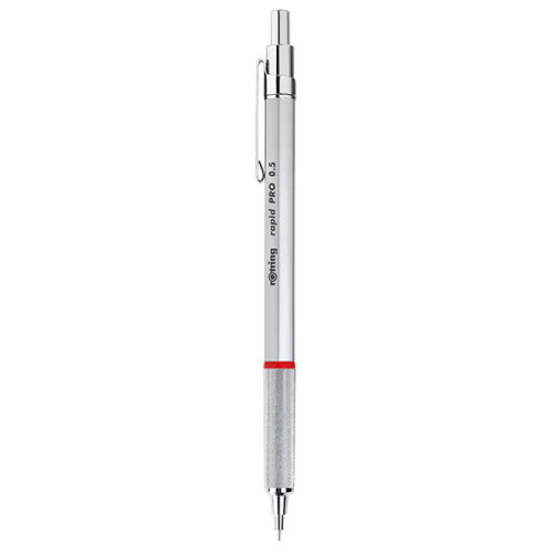 222181c3ecb4df4a56630303a887f83e 1 | rOtring SA | rOtring Rapid Pro Chrome Mechanical Pencil 0.50mm