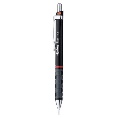 5990b0edebec6e8339ba816bf63cce7b 1 | rOtring SA | rOtring Tikky Black Mechanical Pencil 1.00mm
