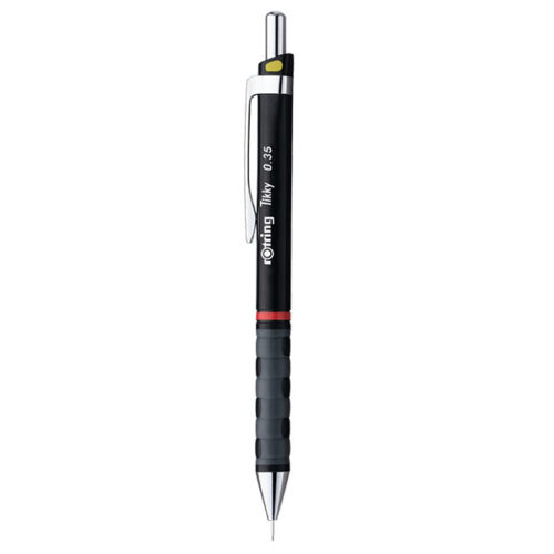 a306f636f65bd2ca7dbd1d24ceefbfcb 1 | rOtring SA | rOtring Tikky Black Mechanical Pencil 0.35mm