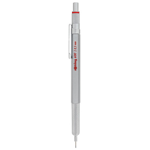 rOtring 600 Mechanical Pencil 0.5 Mm Silver 1904445 for sale online 