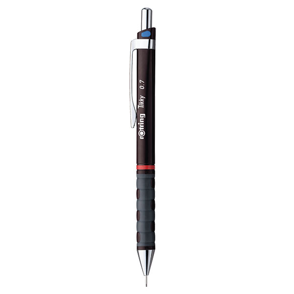 f65b008afabfc696f8536f22bcd43d76 1 | rOtring SA | rOtring Tikky Burgundy Mechanical Pencil 0.70mm